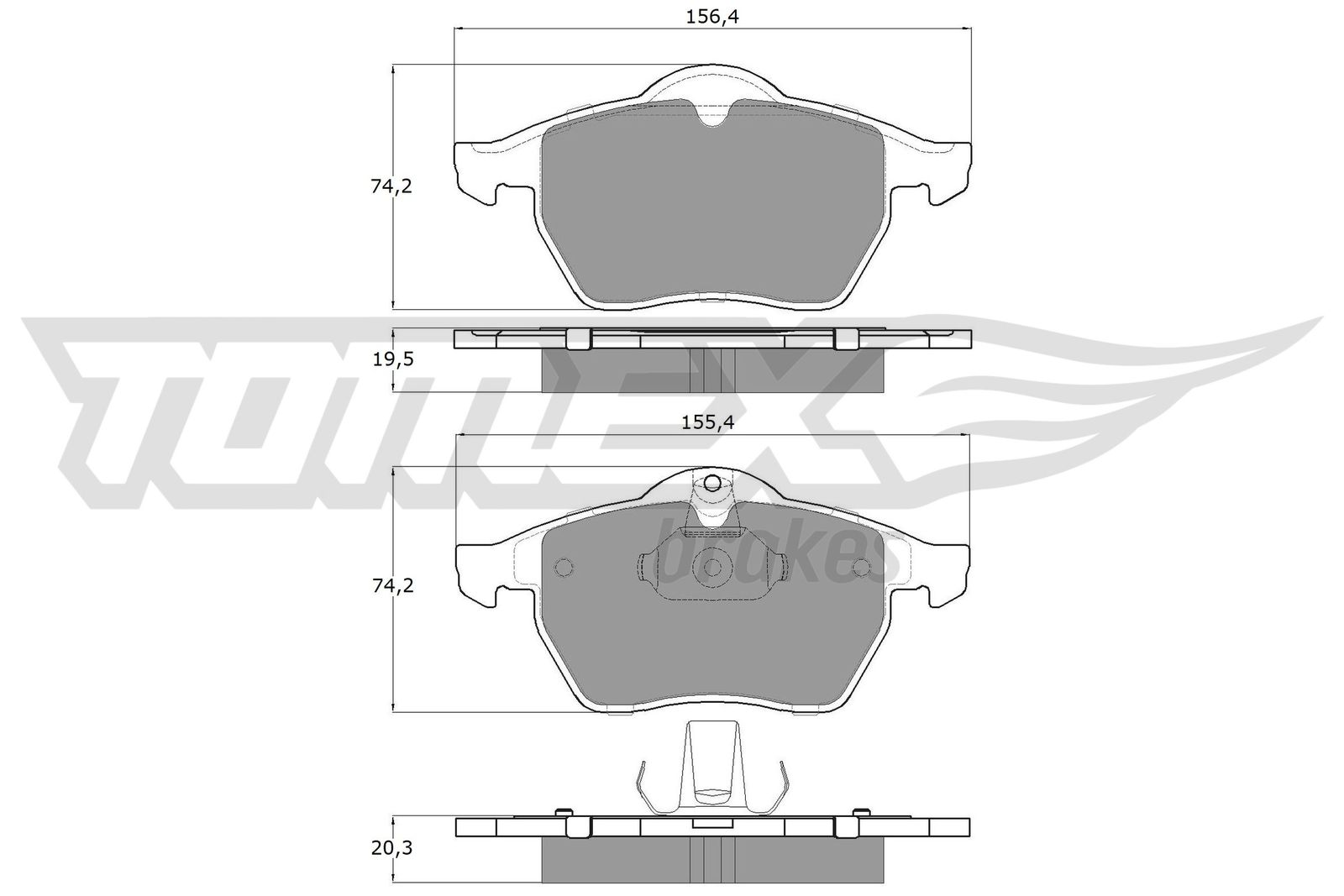 TOMEX Brakes TX 12-25 Sada...